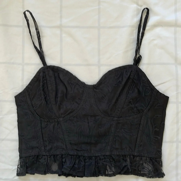 Free People Now Or Never Corset Top in Black Size XS - Picture 3 of 12